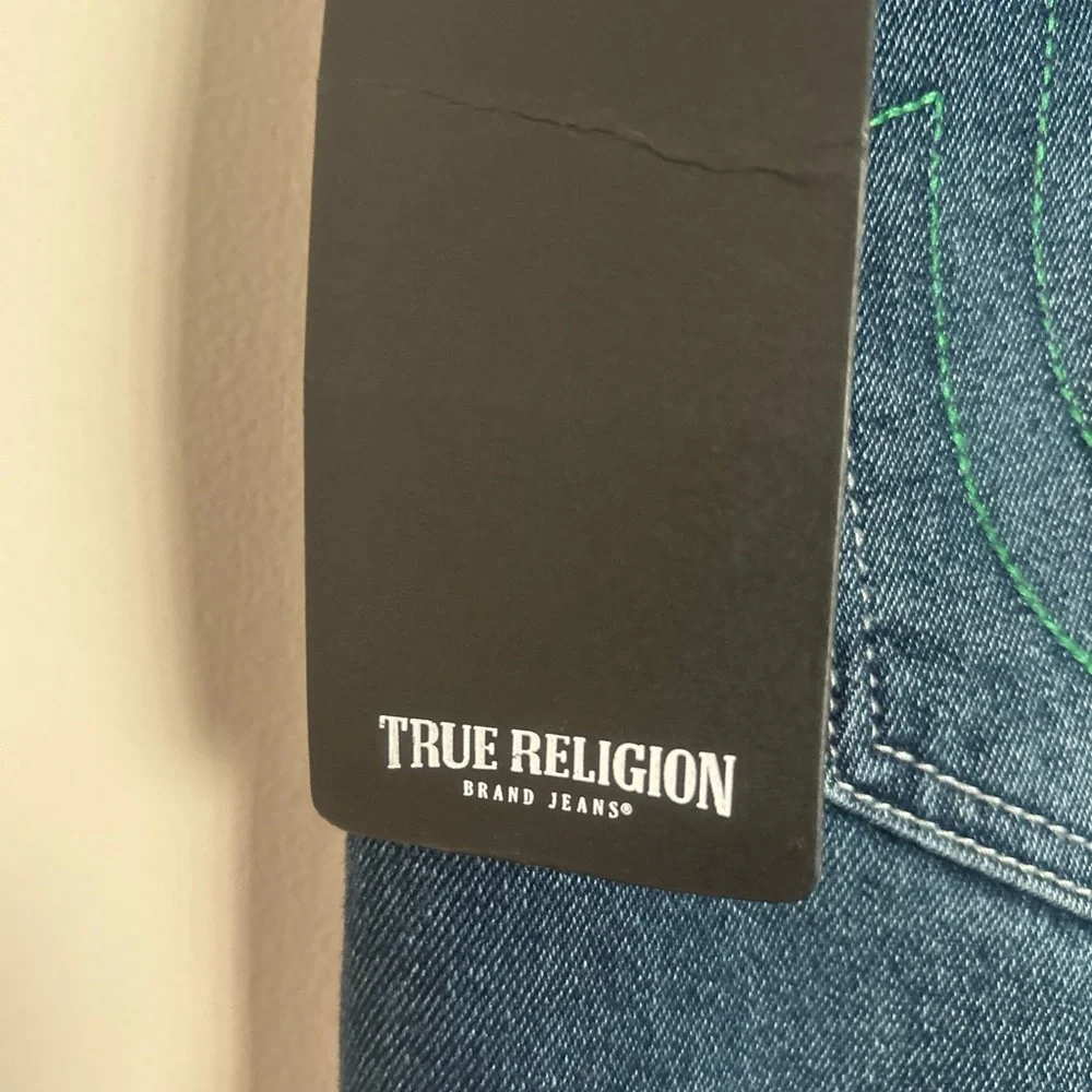 True Religion Dark Blue Men's Straight Jeans‎ 30/34
